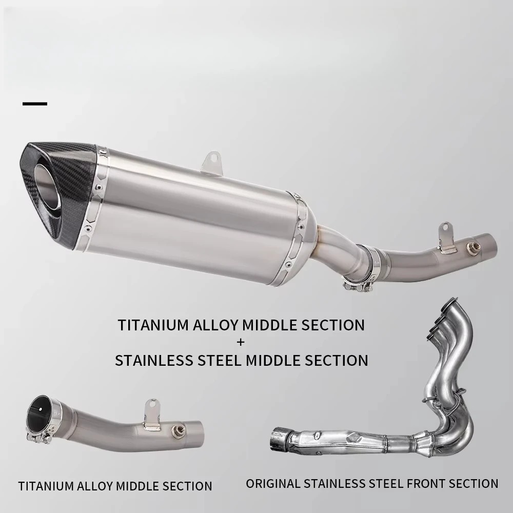 For ZX6R ZX 6R Ninja 636 Motorcycle Exhaust Modified Titanium Alloy Medium Link Pipe Connect Muffler Original